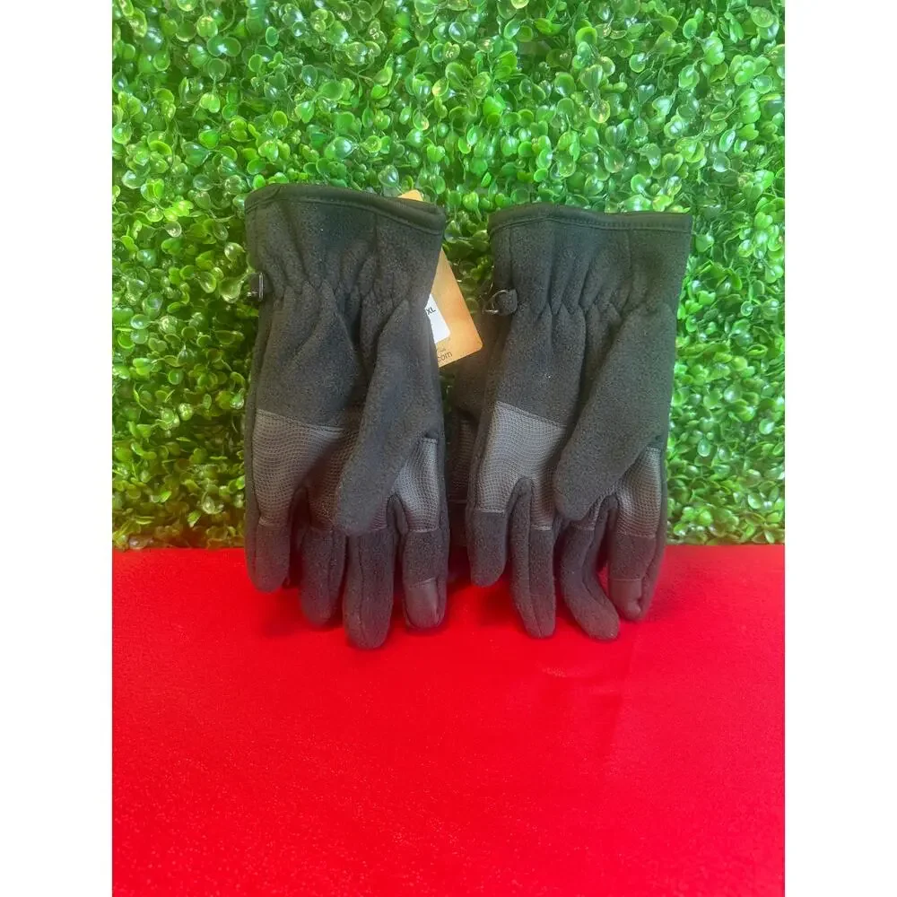 Magellan Outdoors Womens Fleece Gloves 2 Pack Black Warm Winter Soft NWT L XL